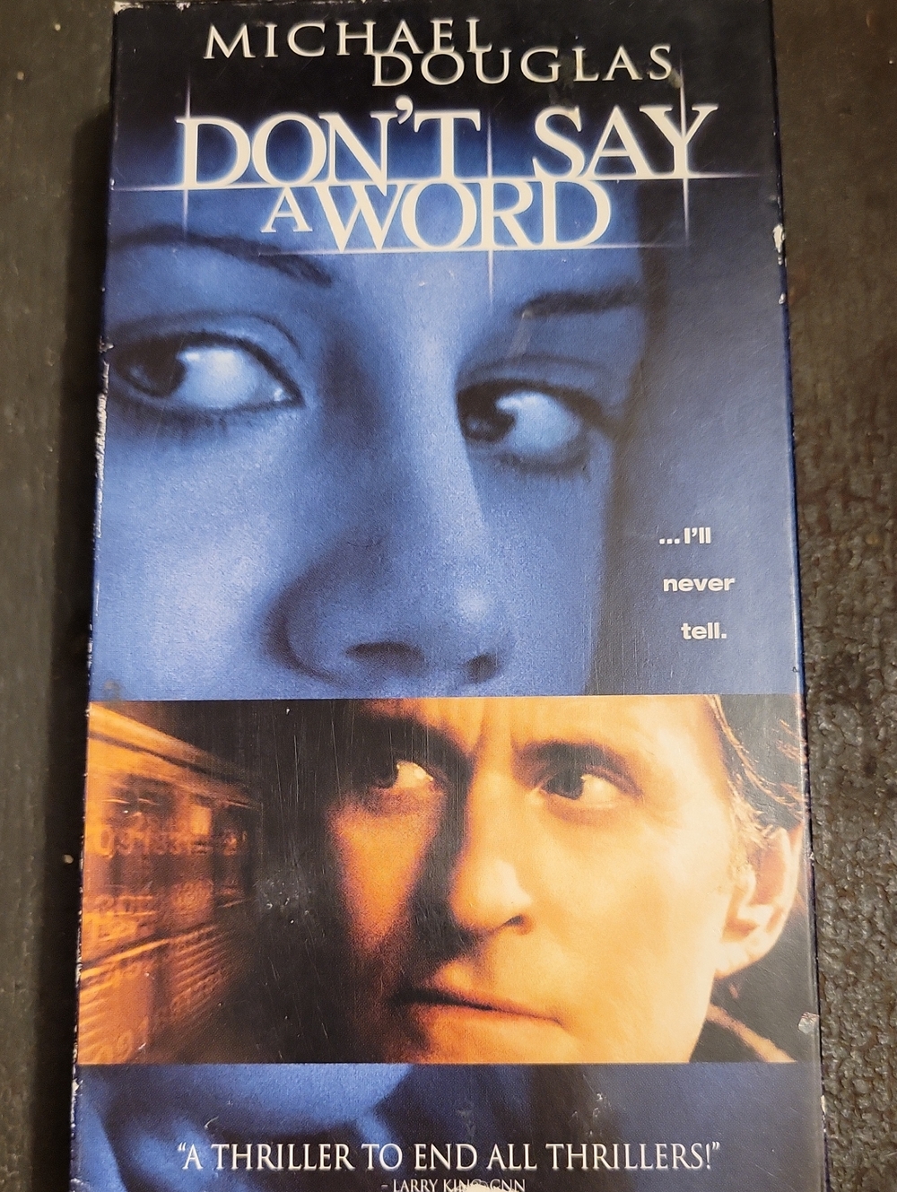 Don't Say A Word VHS Movie Michael Douglas Blue Cover
